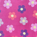 MOOK Fleece Flannel Flowers - 134641 Fushcia - Fleece Flannel Fabric