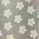 MOOK Fleece Flannel Flowers - 134642 Beige - Fleece Flannel Fabric
