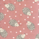 MOOK Fleece Flannel Hedgehog - 133222 Pink - Fleece Flannel Fabric