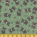 MOOK Little Bearkins - 142078 Sage - Cotton Flannel Fabric