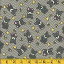 MOOK Little Bearkins - 142079 Grey - Cotton Flannel Fabric
