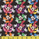 MOOK Mickey & Minnie - SPR80467-A62078 Black - Cotton Fabric