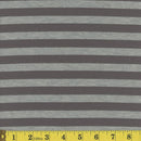 MOOK Ponti Roma 1/2" Stripe - 145611 Charcoal/Gray - Dress & Apparel Fabric