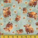 MOOK Stretch Minky Wooly Wanderer - 141249 Green - Fleece Flannel Fabric