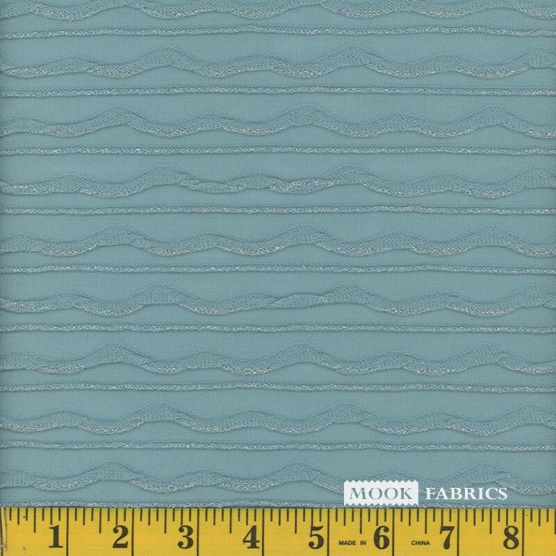 MOOK Wave Knit - 123774 Nile Blue - Dress & Apparel Fabric