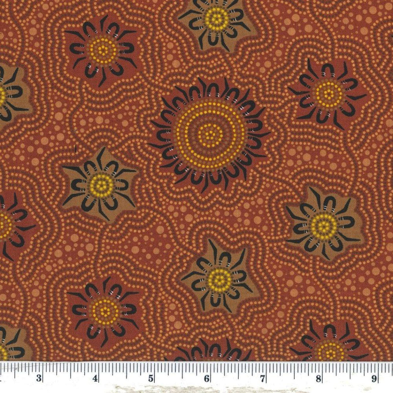 MS Caming Ground - CGBR Brown - Cotton Fabric