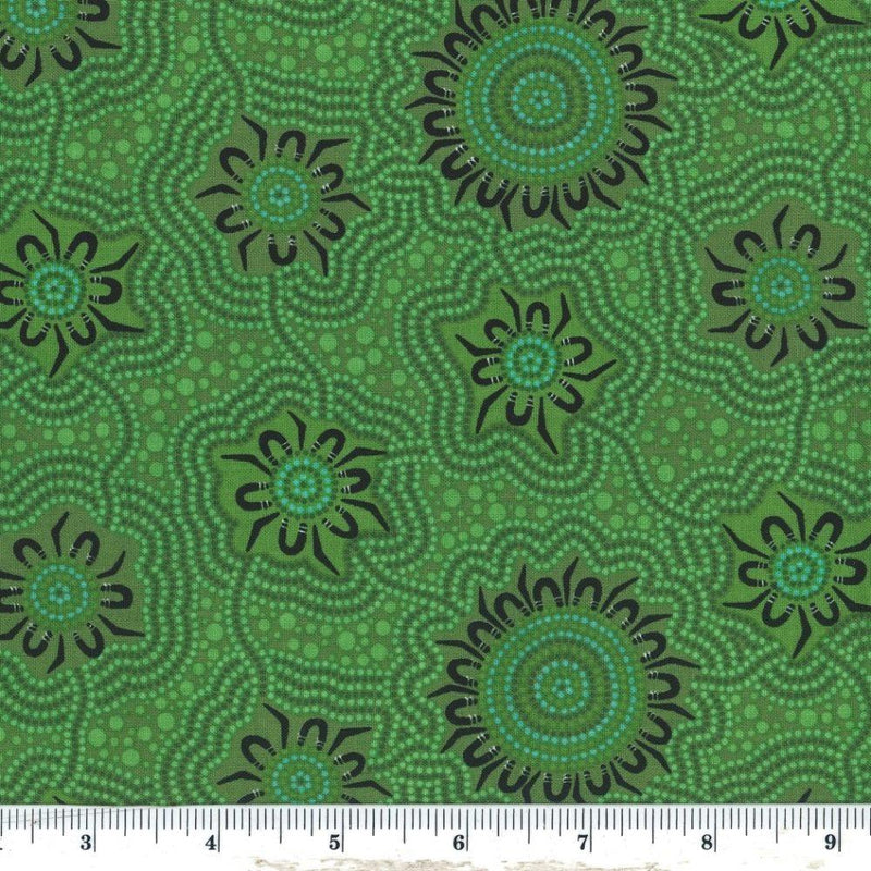 MS Caming Ground - CGG Green - Cotton Fabric