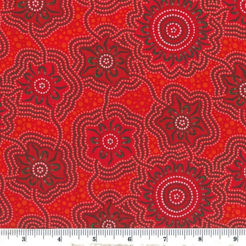 MS Caming Ground - CGR Red - Cotton Fabric