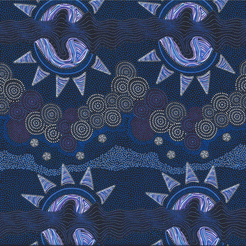 MS Sunset Night Dreaming - SNDB Purple - Cotton Fabric