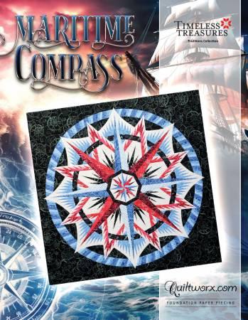 Maritime Compass Paper Piecing Pattern - JNQ00286P5