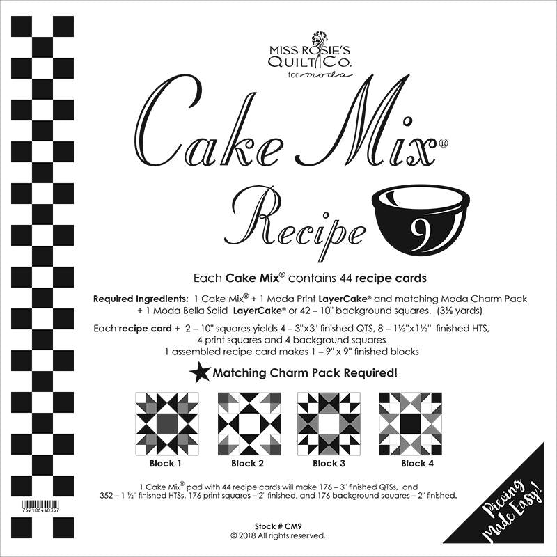 Moda Cake Mix Recipe 9 - CM9