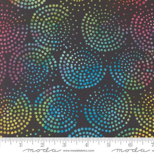 Moda Echo Batiks - 4369-33 Rainbow Midnight Swirl - Cotton Batik Fabric