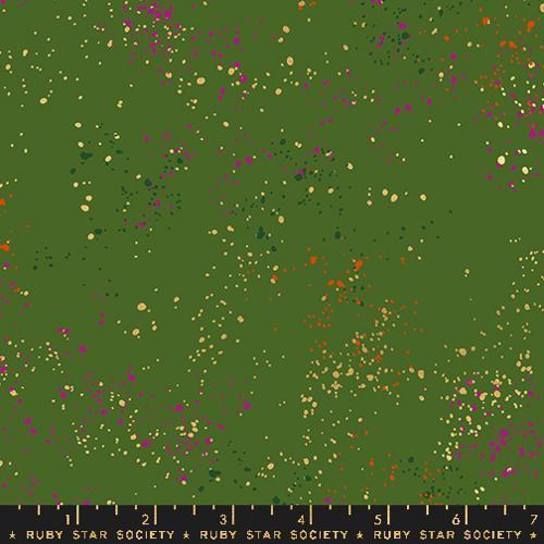 Moda Speckled - RS5027-115M Sarah Green - Cotton Metallic Fabric