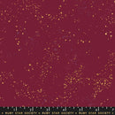 Moda Speckled Metallic RS5027-36M Burgundy - Cotton Fabric