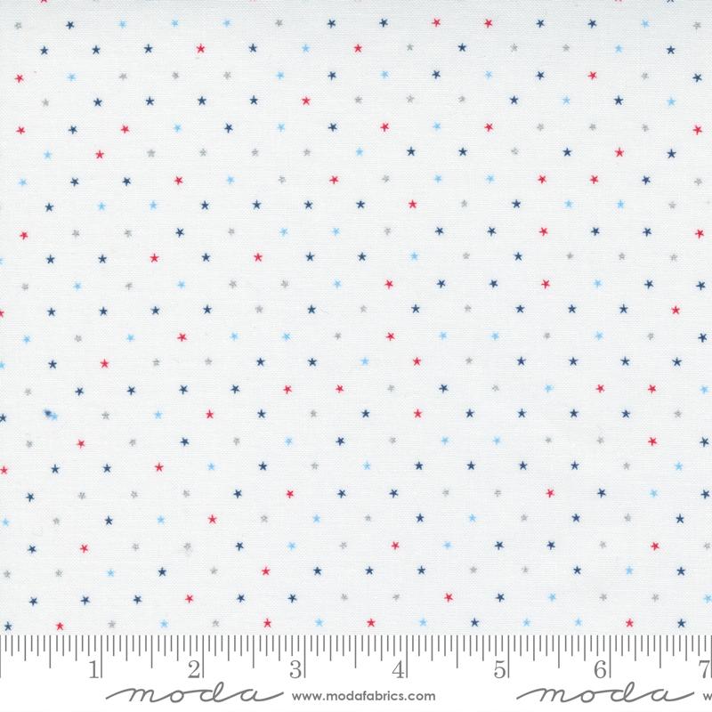 Moda Star Spangled Twinkle - 24106-38M Patriotic  - Cotton Metallic Fabric