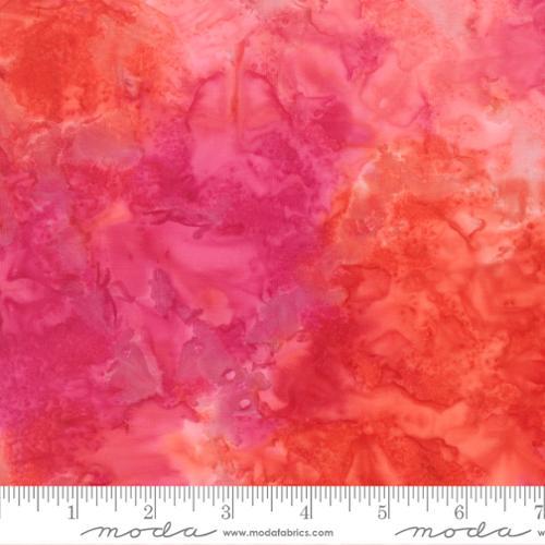 Moda Sunburst Batiks - 4370-15 Flamingo - Cotton Batik Fabric
