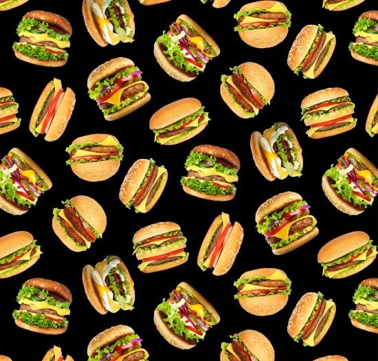 NCI Favorite Foods - 702-BLACK - Cotton Fabric