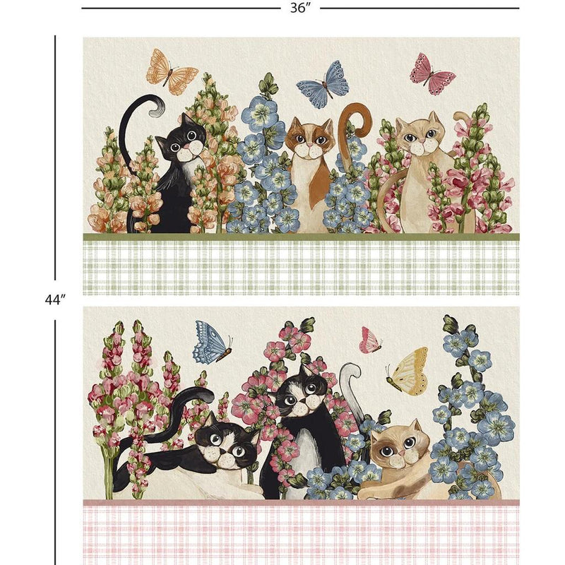 NCI Secret Garden Garden Companions Panel - 49240507P-01 - Cotton Fabric
