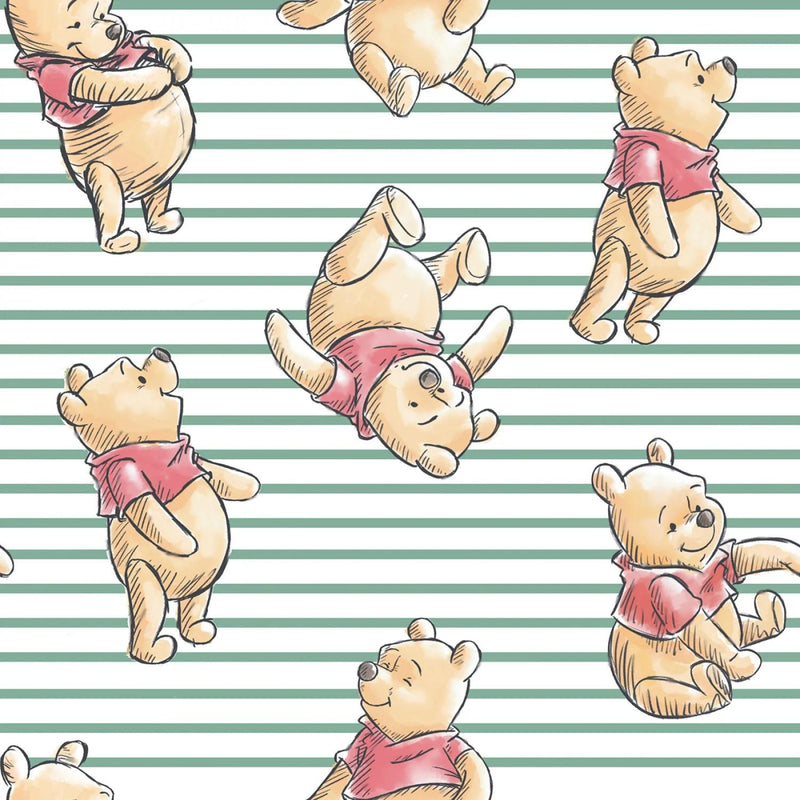 NCI Winnie The Pooh Stripe - 77199-A620715 - Cotton Fabric