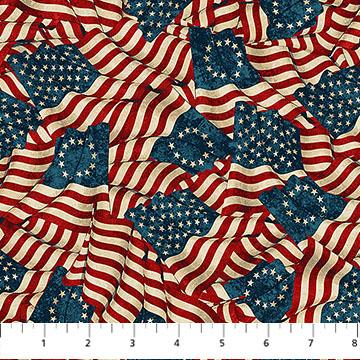 NCT America 250 - 28371-12 Beige Multi - Cotton Fabric