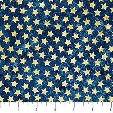 NCT America 250 - 28375-49 Navy Beige - Cotton Fabric