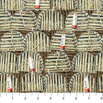 NCT Atlantic Coast - DP28010-14 Beige Multi - Cotton Fabric