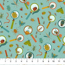 NCT Backyard Bug Collector - 27297-64 Turquoise Multi - Cotton Fabric