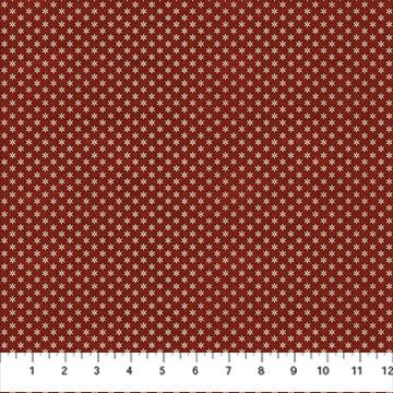 NCT Barn Quilts Ditsy - 27320-26 Red - Cotton Fabric