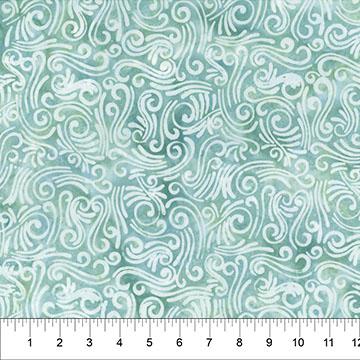NCT Batik Wide Backing 108" - B81800-65 Seafoam - Cotton Batik Fabric