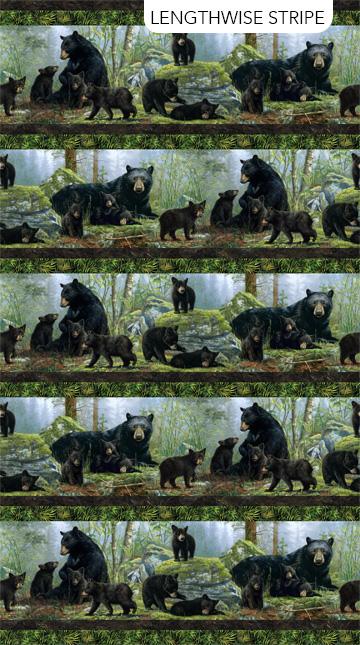 NCT Bear's Den - DP27621-99 Black Multi - Cotton Fabric