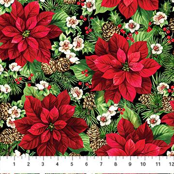 NCT Cardinal Christmas 25480-99 Black Multi - Cotton Fabric