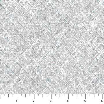 NCT Dots & Dashes Flannel - F27284-91 Dove Gray - Cotton Flannel Fabric