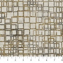 NCT Gatsby - 29254M-99 Cream/Black - Cotton Metallic Fabric