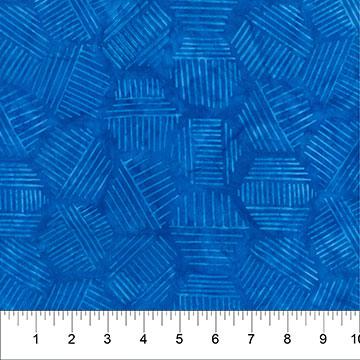 NCT Hexies - 81700-42 Blue Bayou - Cotton Batik Fabric