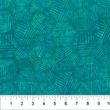 NCT Hexies - 81700-62 Turquoise - Cotton Batik Fabric