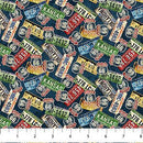 NCT Historic Route 29244-48 Multi - Cotton Fabric