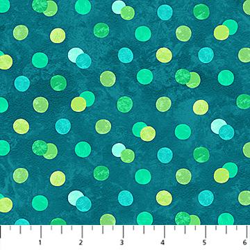 NCT Hugs & Kisses Flannel - F28000-68 Teal Multi - Cotton Flannel Fabric