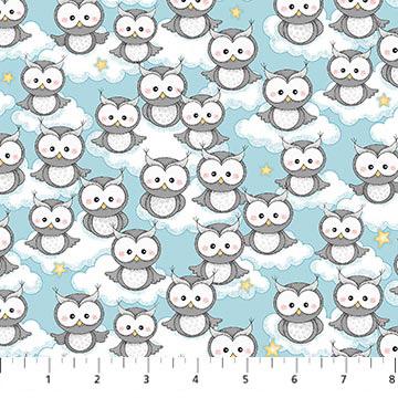 NCT Night Owl Flannel - F10351-60 Multi - Cotton Fabric
