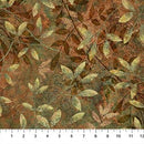 NCT Organics - Stonehenge - DP29307-38 Dark Rust Multi - Cotton Fabric