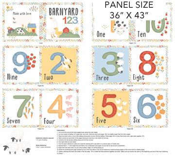 NCT Quack Quack Moo Book Panel - DP27813-10 White/Multi - Cotton Fabric