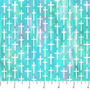 NCT Risen - DP28663-64 Turquoise Multi - Cotton Fabric