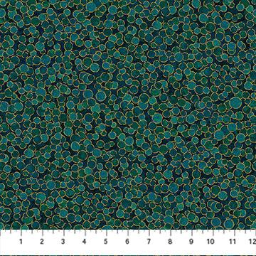 NCT Shimmer Basics - 27895M-78 Peacock - Cotton Metallic Fabric