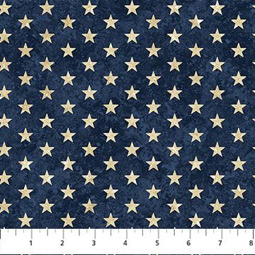 NCT Stars & Stripes 13 -  27887-49 Navy/Cream - Cotton Fabric