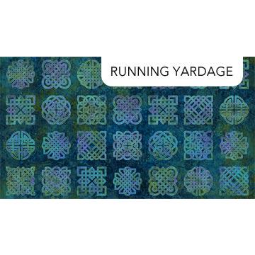 NCT Stonehenge Celtic Roots Panel - DP27272-49 Navy Multi - Cotton Fabric