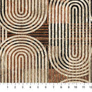 NCT Stonehenge Retro Vibes - 27740-34 Rust Multi - Cotton Fabric