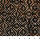 NCT Stonehenge Retro Vibes - 27742-38 Rust/Black - Cotton Fabric