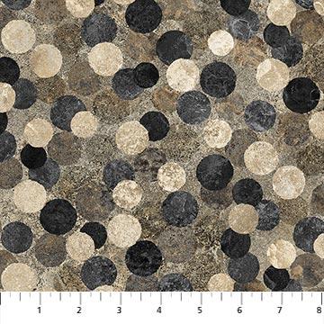 NCT Stonehenge Retro Vibes - 27744-94 Slate/Black - Cotton Fabric