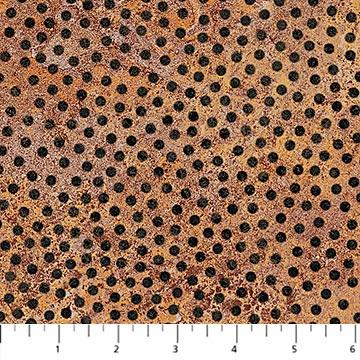 NCT Stonehenge Retro Vibes - 27745-34 Rust/Black - Cotton Fabric
