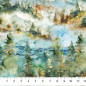 NCT The Great Outdoors - DP28454-64 Teal Multi - Cotton Fabric