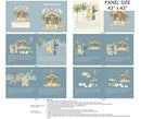 NCT The Nativity Book Panel - DP28994-42 Blue Multi - Cotton Fabric